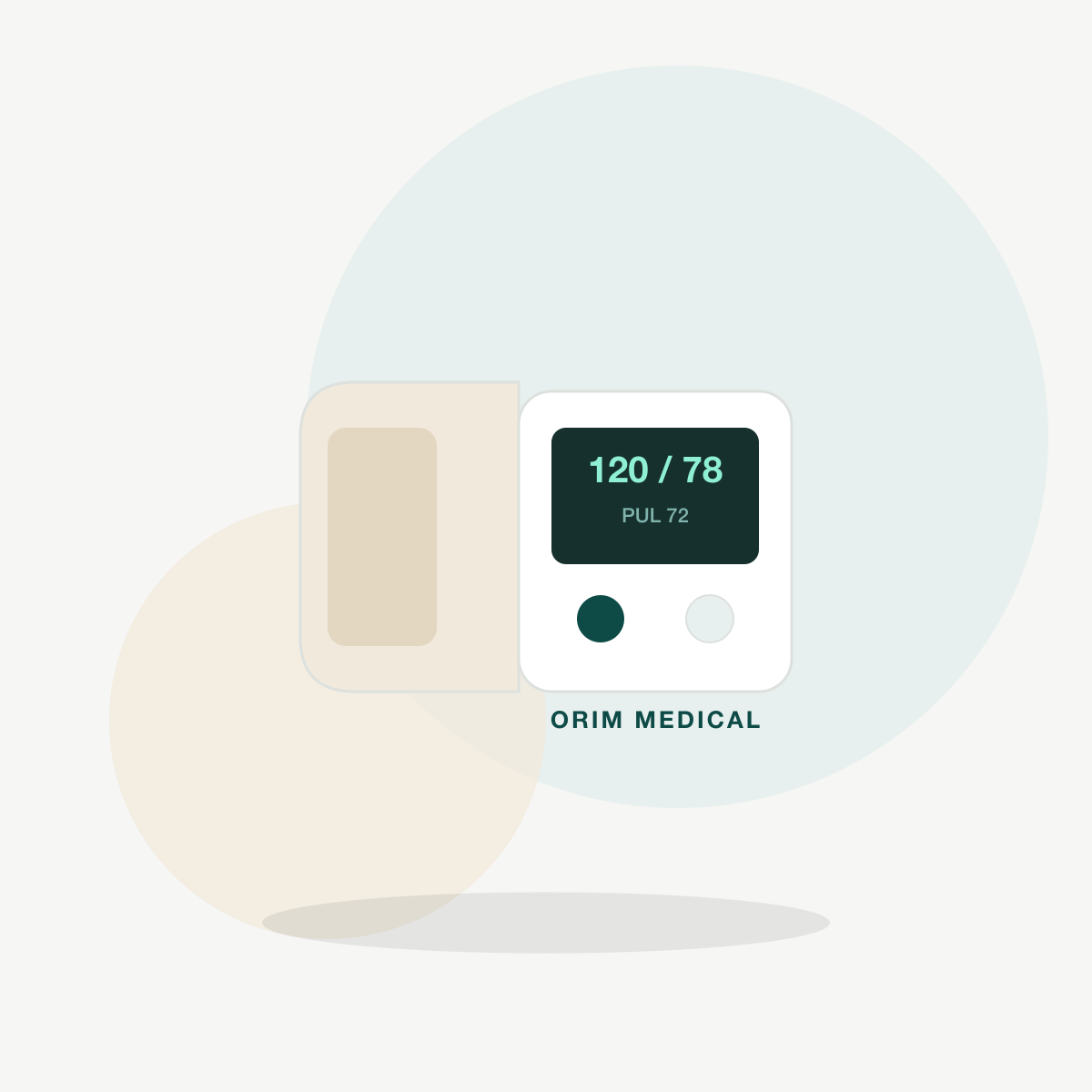 Upper-arm blood pressure monitor, BT
